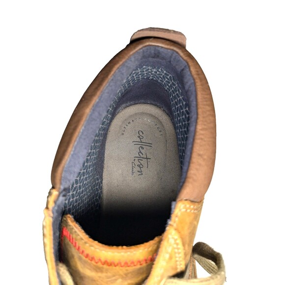 Clarks Men’s Vargo Mid Ultimate Comfort Collection Boots Brown Leather Size 13 M - Picture 4 of 4